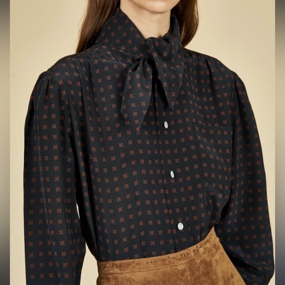 HUNTER BELL Tops - Hunter Bell Francis Silk Top